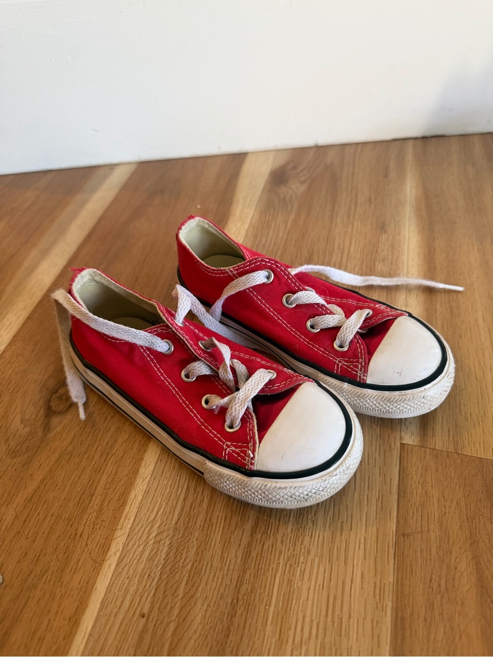 Classic Red Converse Kids Sneakers